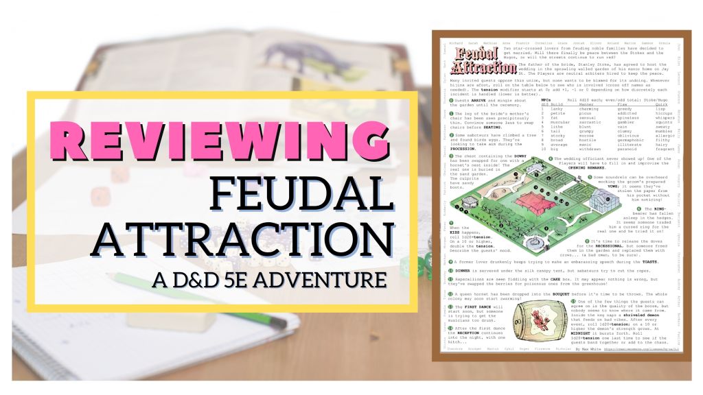 Reviewing Feudal Attraction, a D&D 5e&nbsp;Dungeon