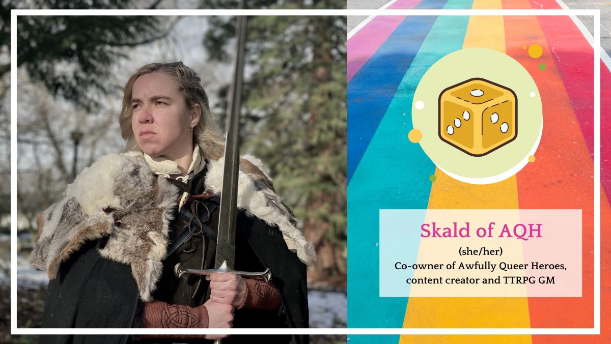 Adventure Queers:  Meet Skald of Shenanigans from Awfully Queer&nbsp;Heroes!
